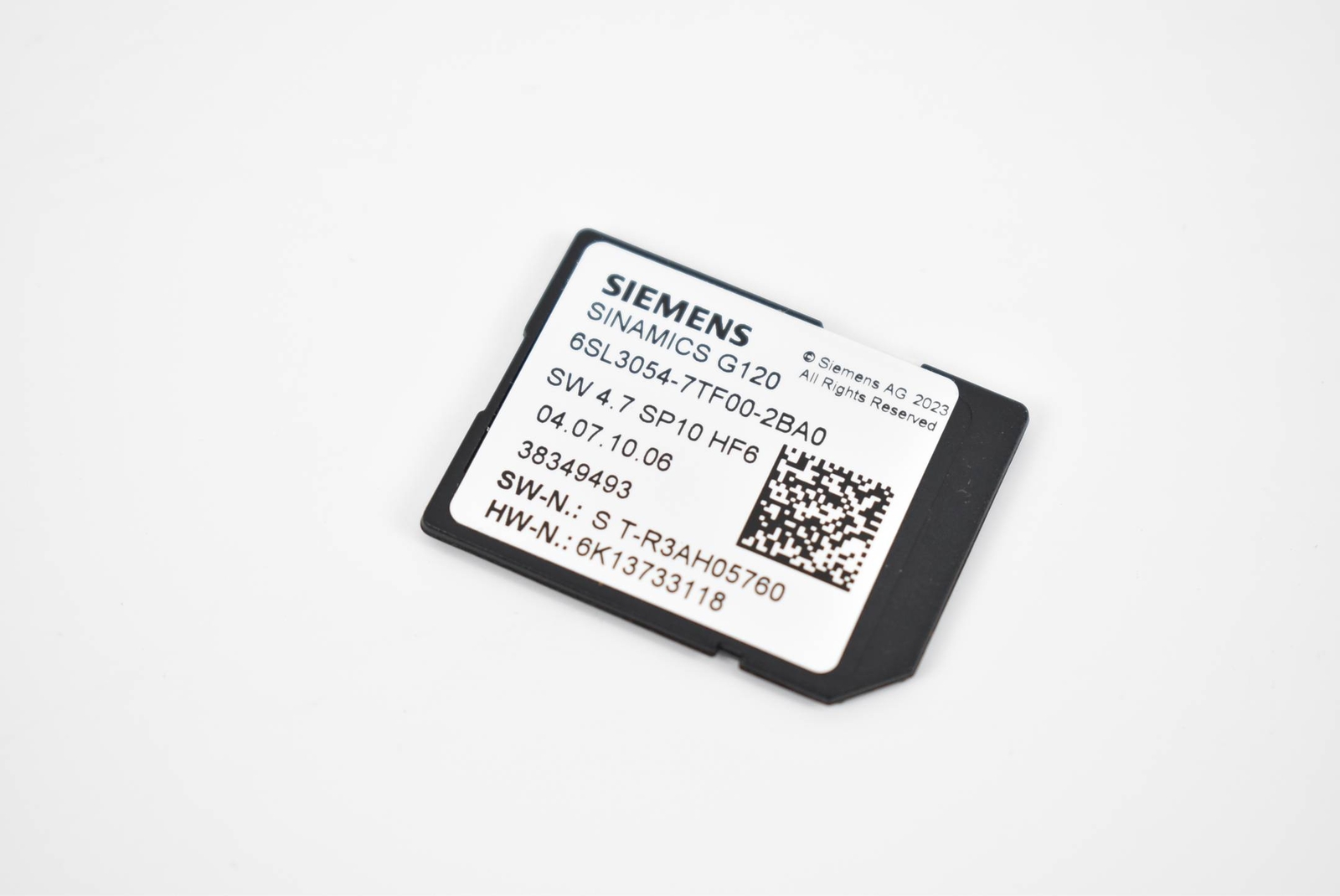 Siemens Sinamics G120 SD Card 6SL3054-7TF00-2BA0 ( 6SL3054-7TF00-2BA0 ) V 4.7