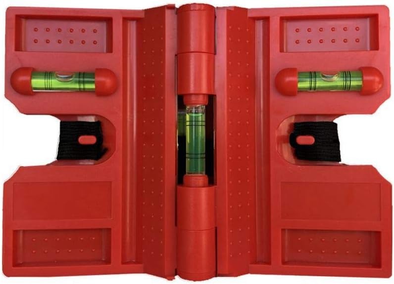2 Pack Folding Magnetic Post Level for Pipe, Post and Beams Leveling