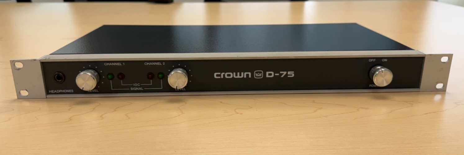 Crown D-75 Power Amplifier