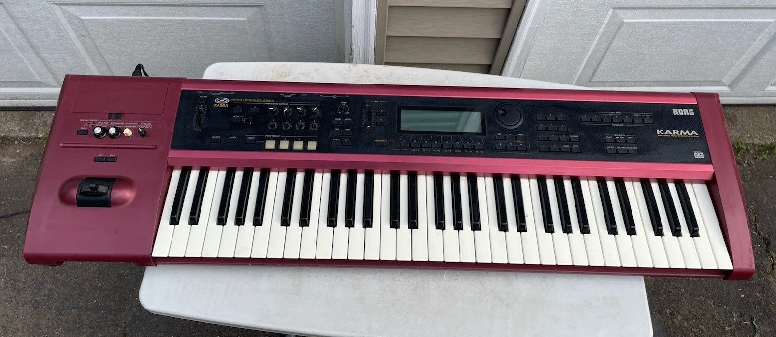 KORG KARMA Music Workstation Synthesizer Keyboard W/ EXB-PCM01 & PCM08
