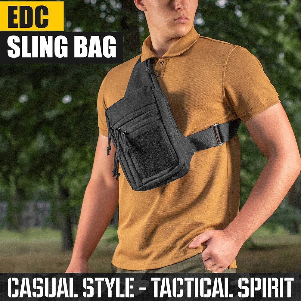Tactical Gun Bag Concealed Carry Crossbody Shoulder Chest Pack Bag for Handguns