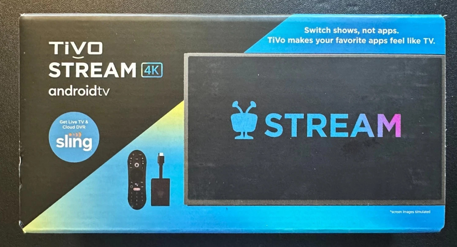 TiVo Stream 4K Android TV Media Player IPA1104HDW-01 8GB 4K UHD RA2400 TESTED