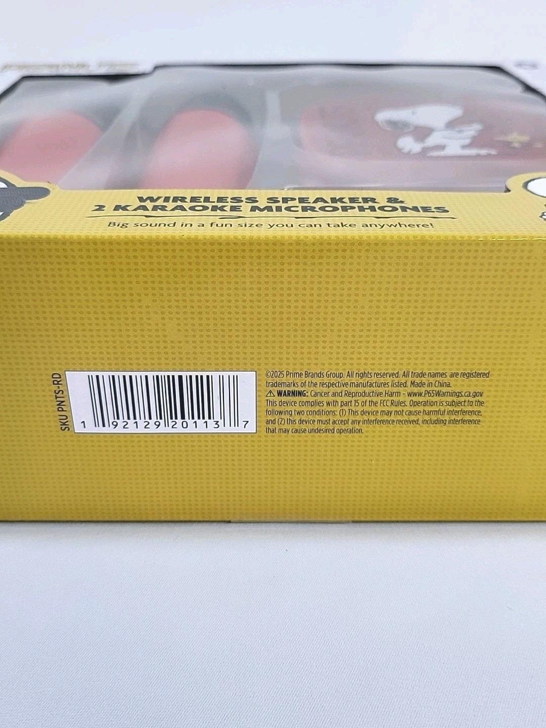 Peanuts New Snoopy Wireless Speaker & Karaoke Microphone Red/Black Set