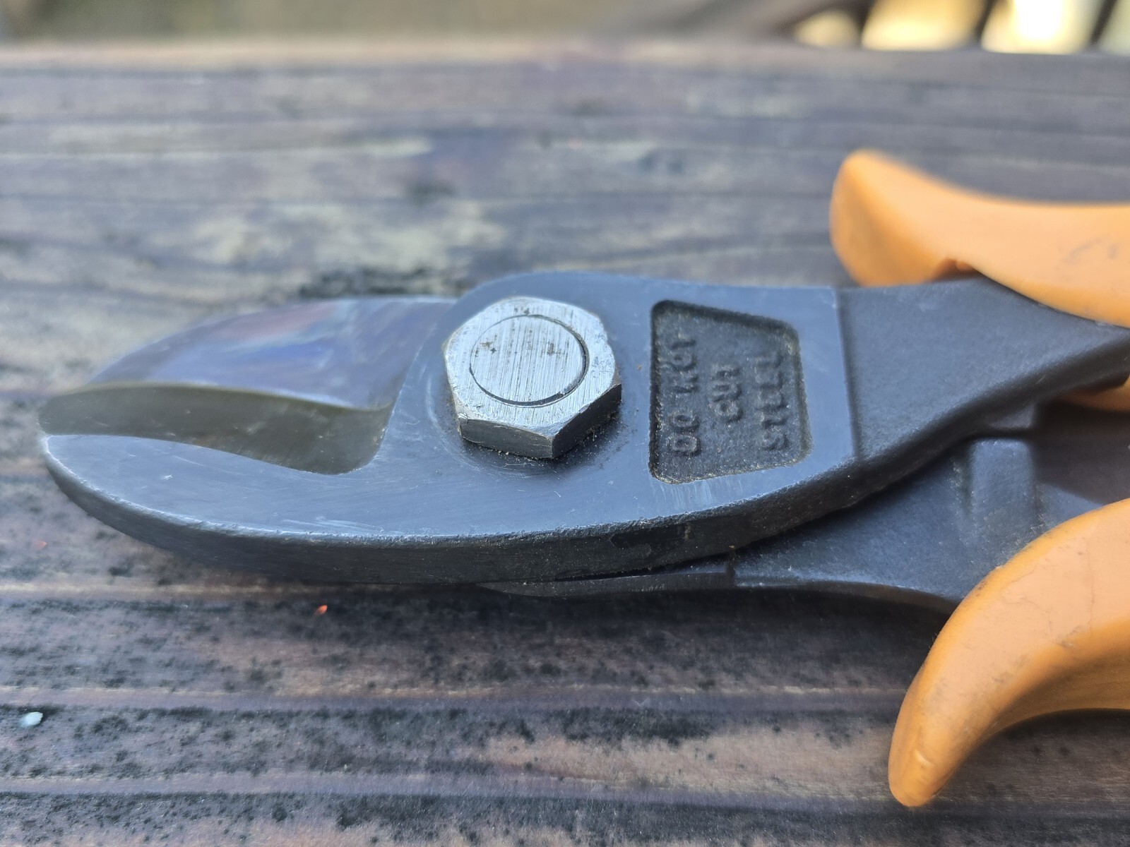 Vintage Klauke? Cable Cutter Germany One Hand Orange Handle