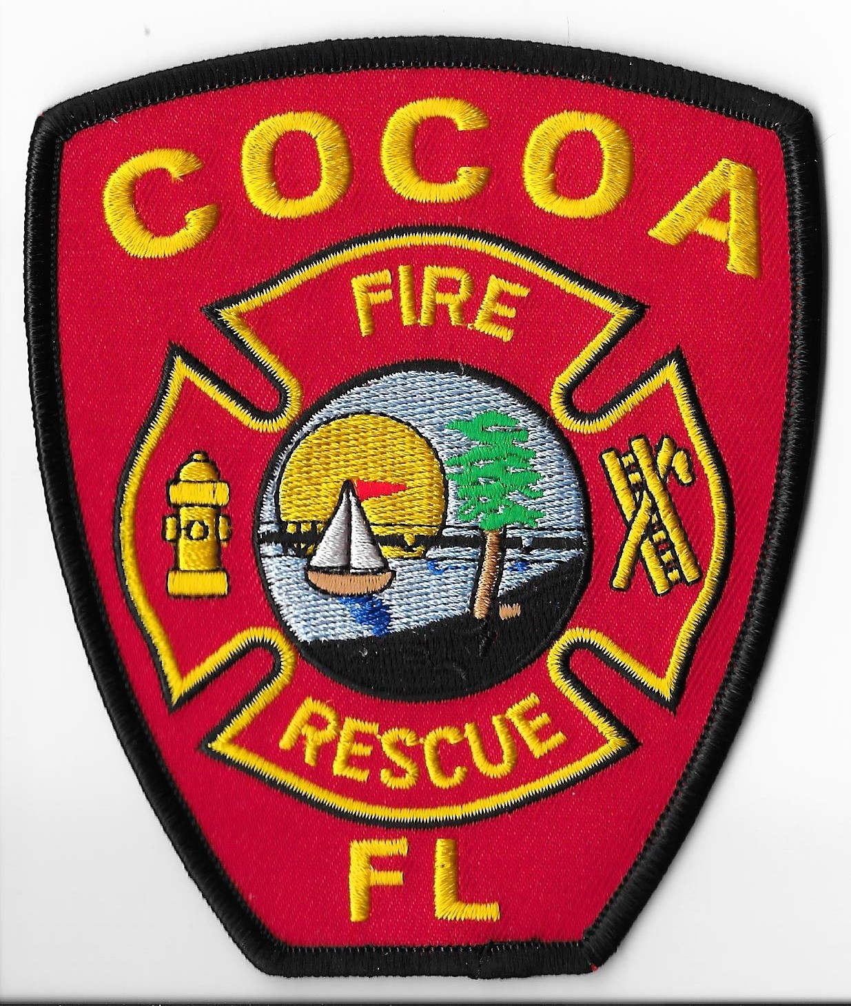 Cocoa Fire Department, Florida Shoulder Patch V1