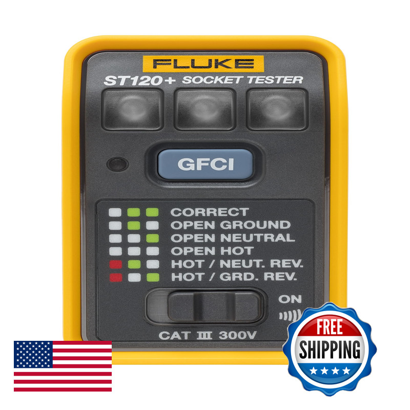 Fluke St120 Gfci Socket Tester Audible Beeper St120+