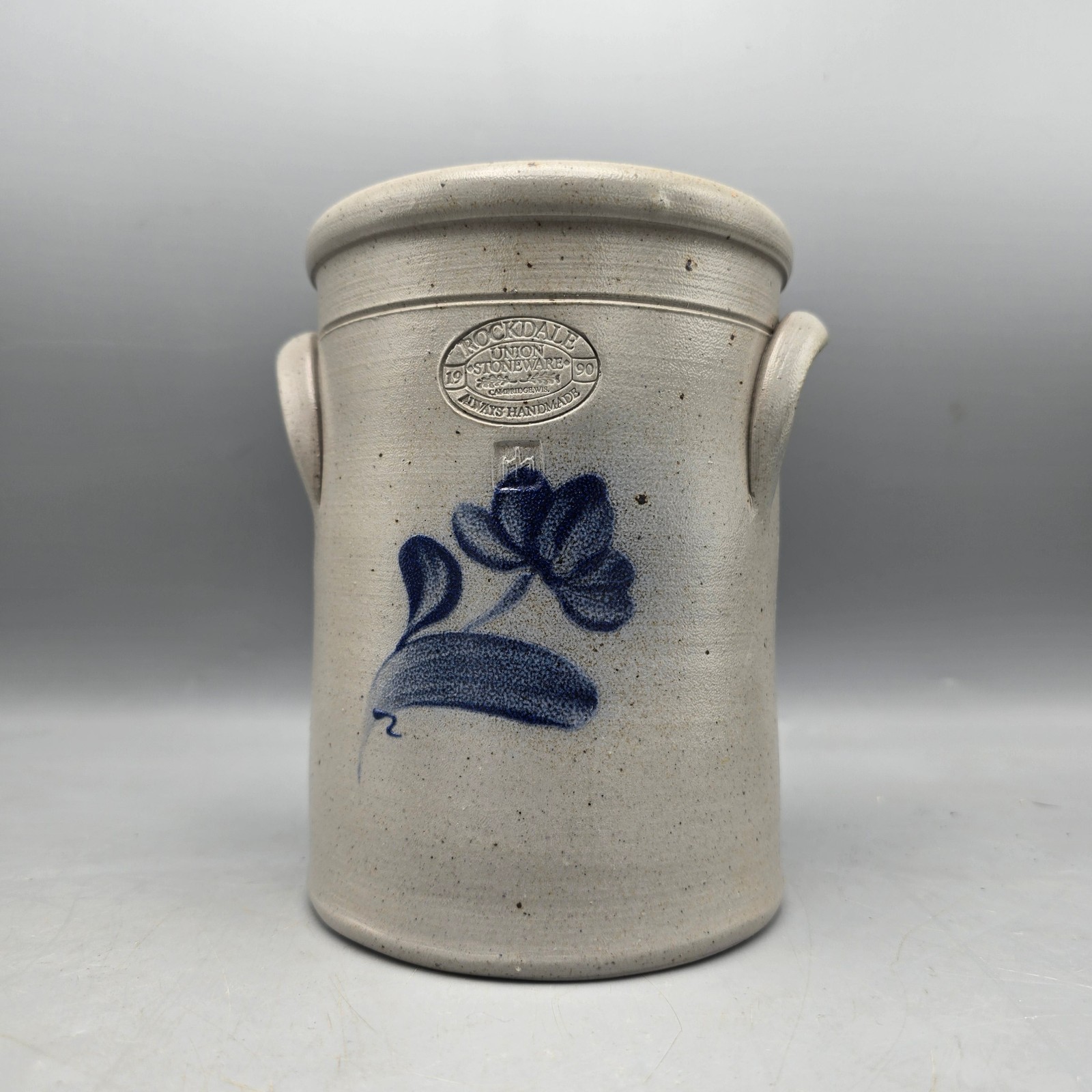 Nether Providence Tricentennial Union Stoneware Cobalt-Decorated Crock