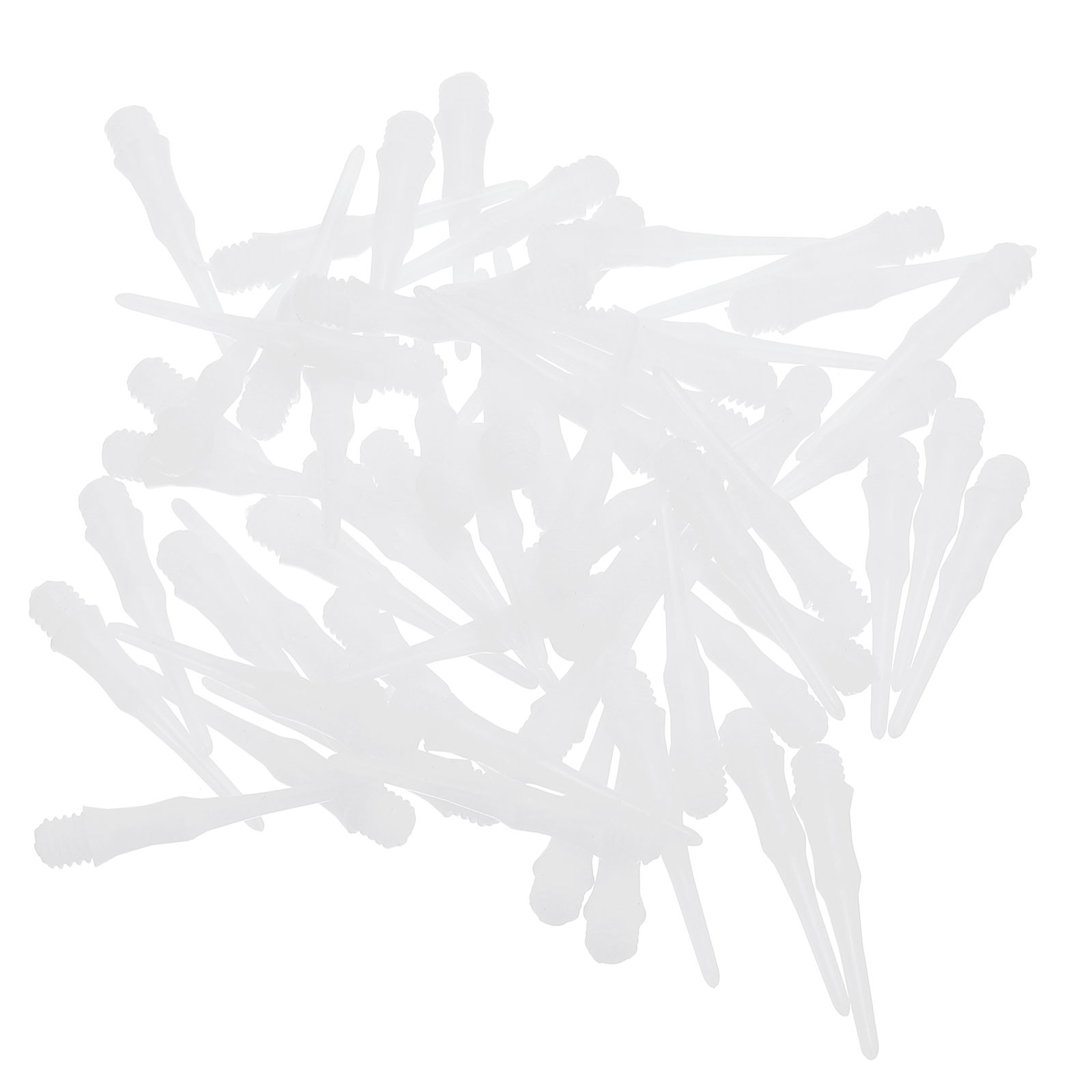 60Pcs 2BA Thread Plastic Soft Dart Tips Replacement Dart Accessories, White