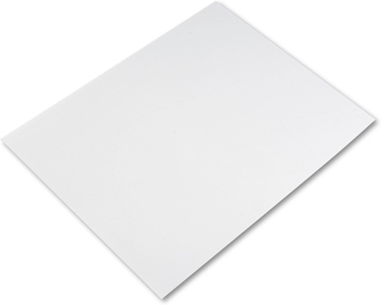 Pacon 104159 Four-Ply 22 in. x 28 in. Railroad Board - White (25/Carton)