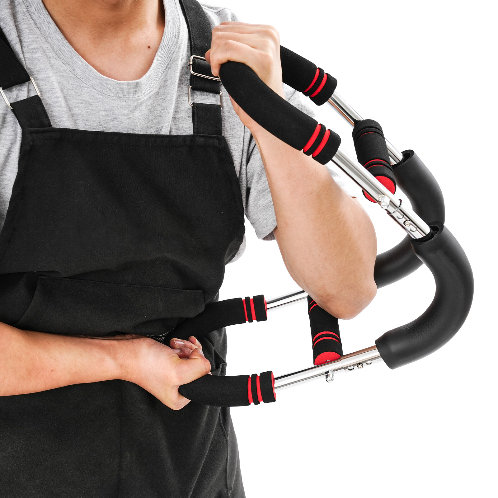 U-Shaped Upper Body Strength Builder Trainer Arm Exercise Equipment Adjustable