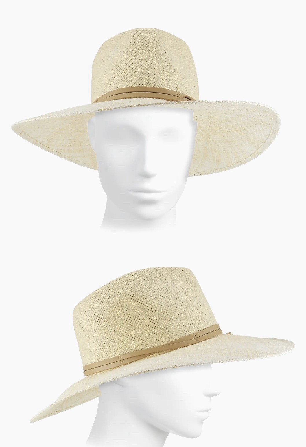NWT Rag & Bone $228 Maya Straw Fedora In Cream/Ivory Size: Small