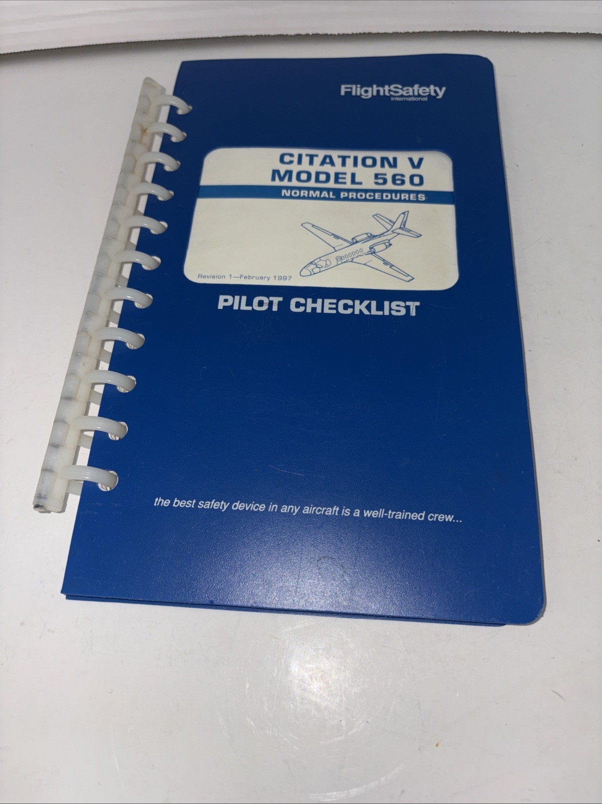 FlightSafety Citation V Model 560 Pilot Checklist - Normal / Abnormal Procedure