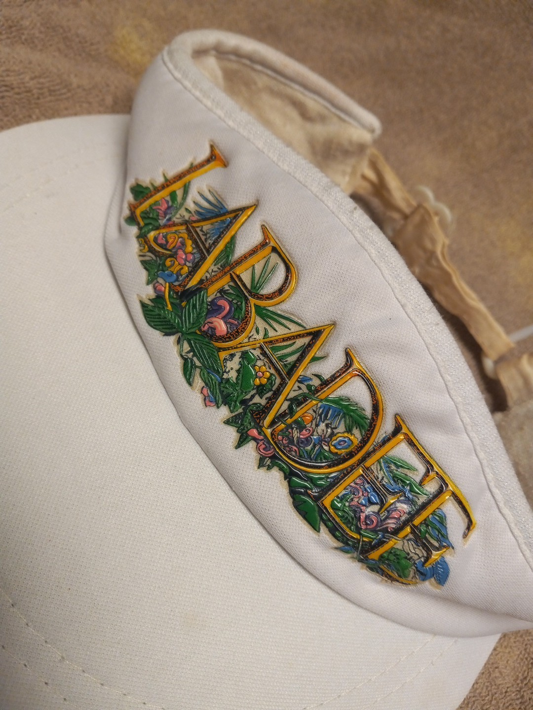 Vintage - Labadee - White Visor