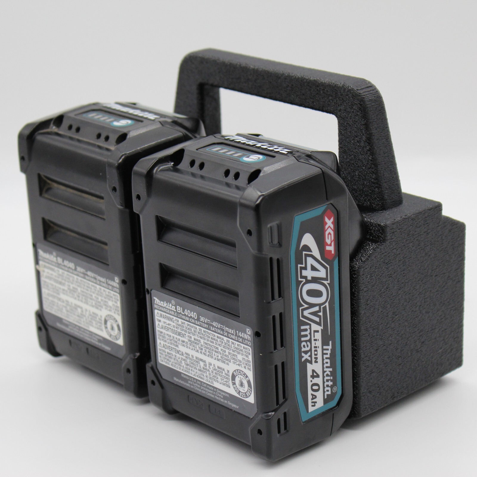 Makita 40V 4 Slot Battery Caddy Carrying Case Battery Holder