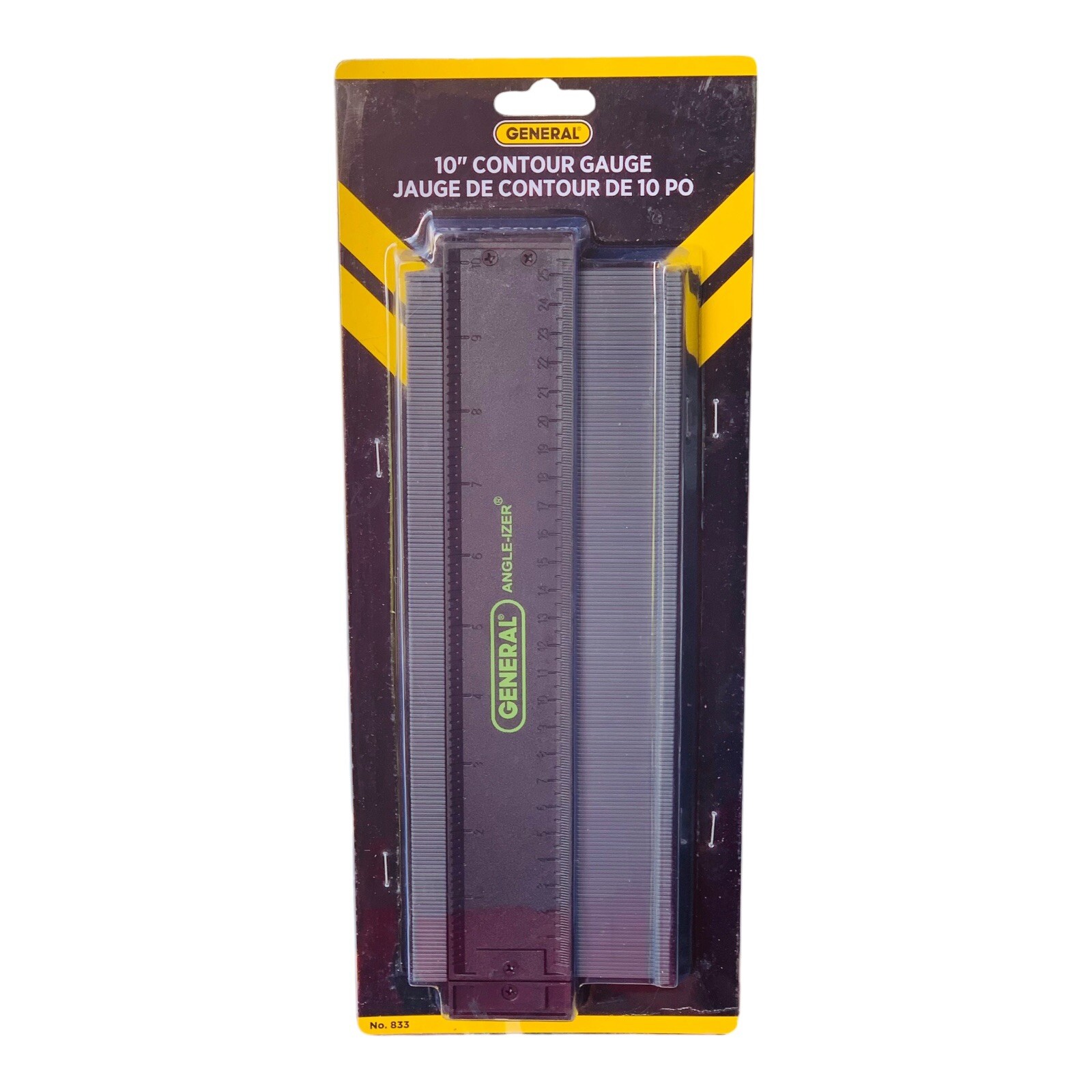 New General Tools 833 Plastic Contour Gauge Profile Gauge Shape Duplicator 10”