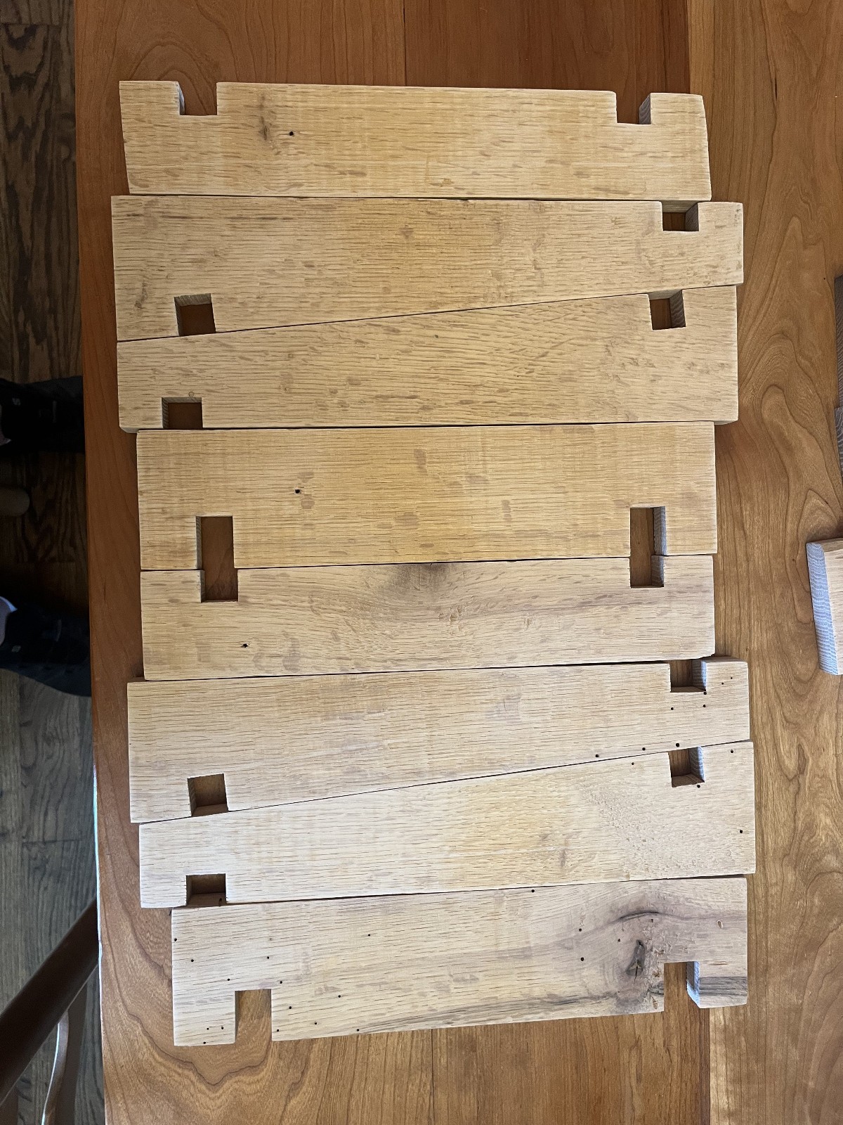 low profile tilted speaker stand wood pair finished rustic oak