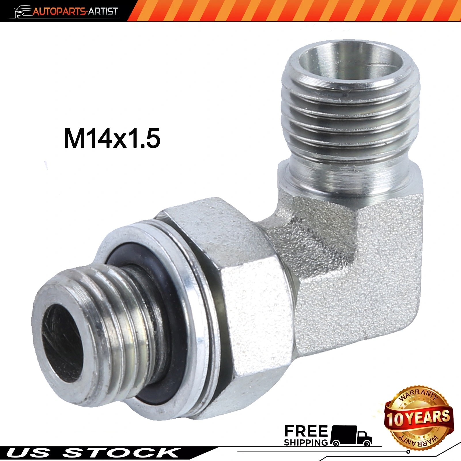 For Chinese Mini Excavator And Attachments Fitting M14x1.5 Din 90° Male To Male