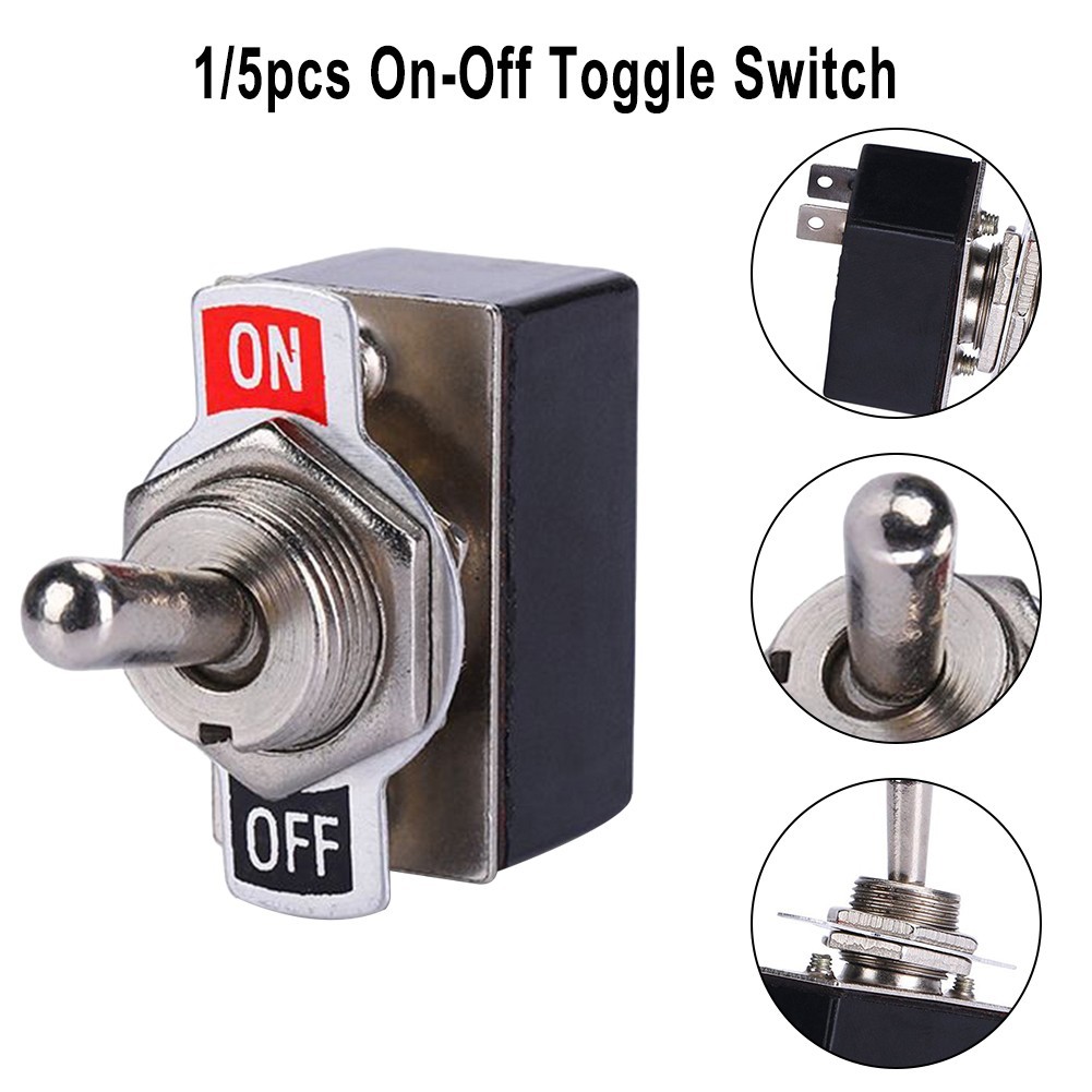 Brand New for TOGGLE Switch SPST 6A On/Off SPST Switch for TOGGLE 12mm 1PCS 2