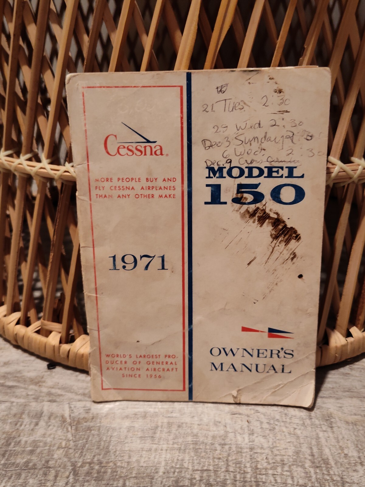 1974 Cessna 150 Owner's Manual *Read*