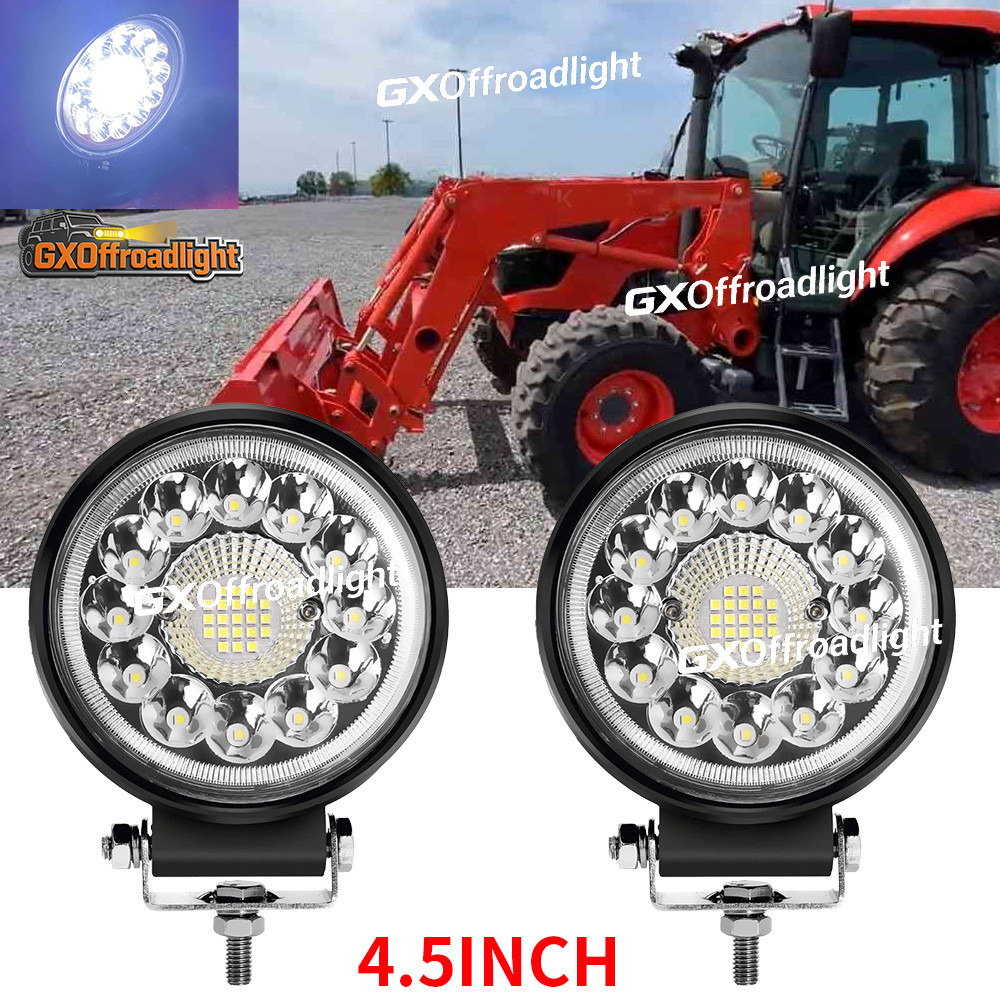 New 4" Round LED Head Light fit Forklift Toyota Clark Hyster Komatsu TCM Yale