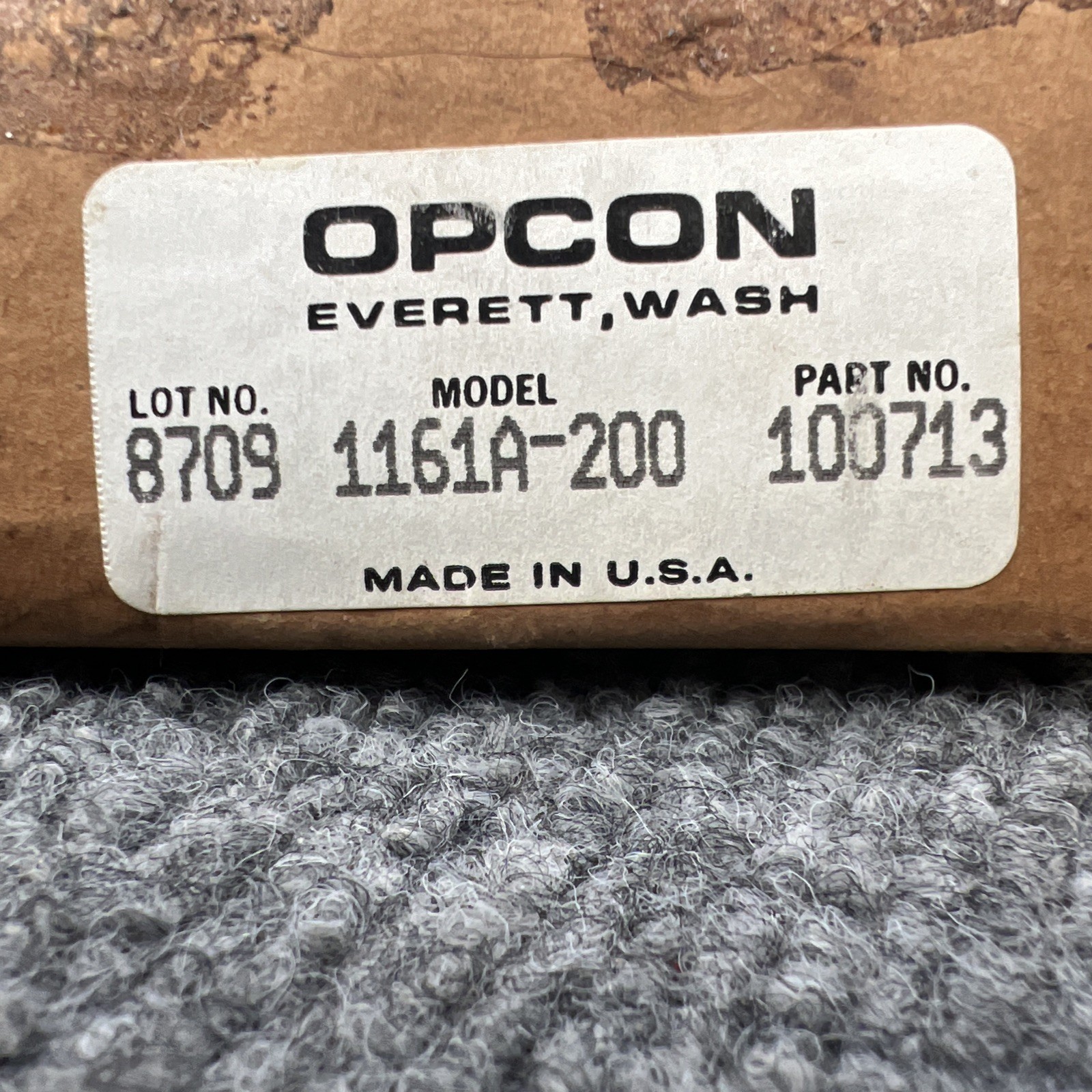 Opcon 1161A-200 Photoelectric Thru-Beam Sensor USED
