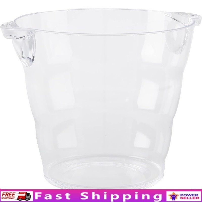 Acrylic Wine Bucket Parties Durable Capacity Clear Ice Holder New