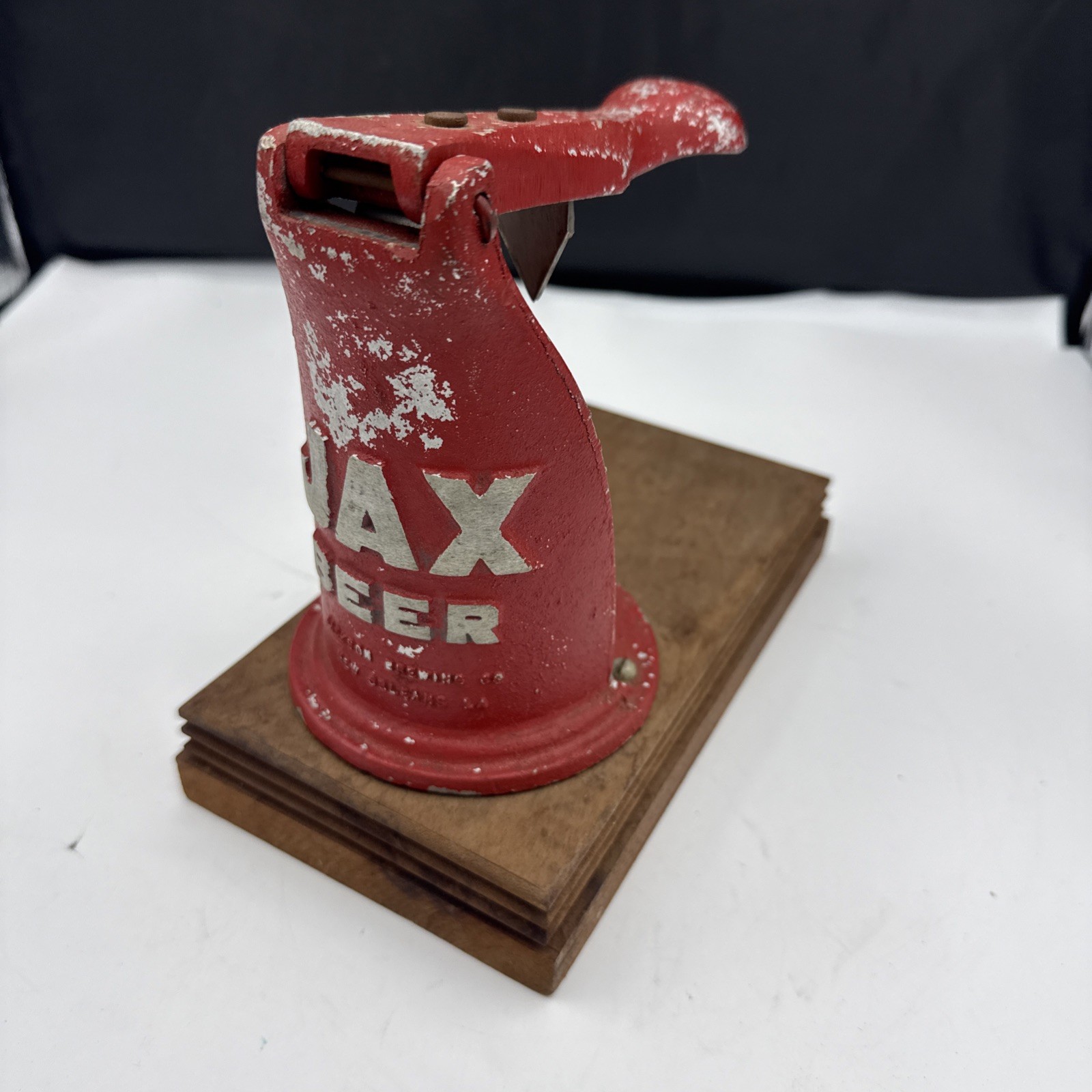 VINTAGE JAX BEER Table Top Opener NEW ORLEANS LOUISIANA ADVERTISING Podium