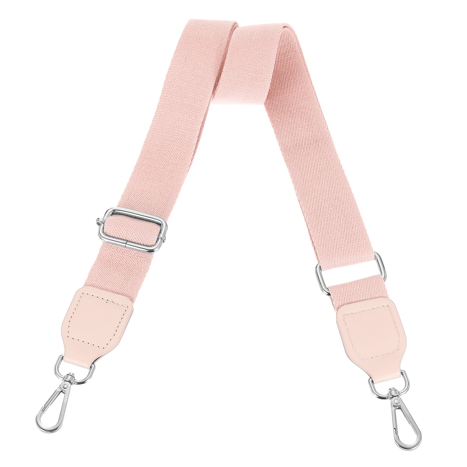 3.8cm Wide Shoulder Straps, Pink, Silver Square Mouth Buckle