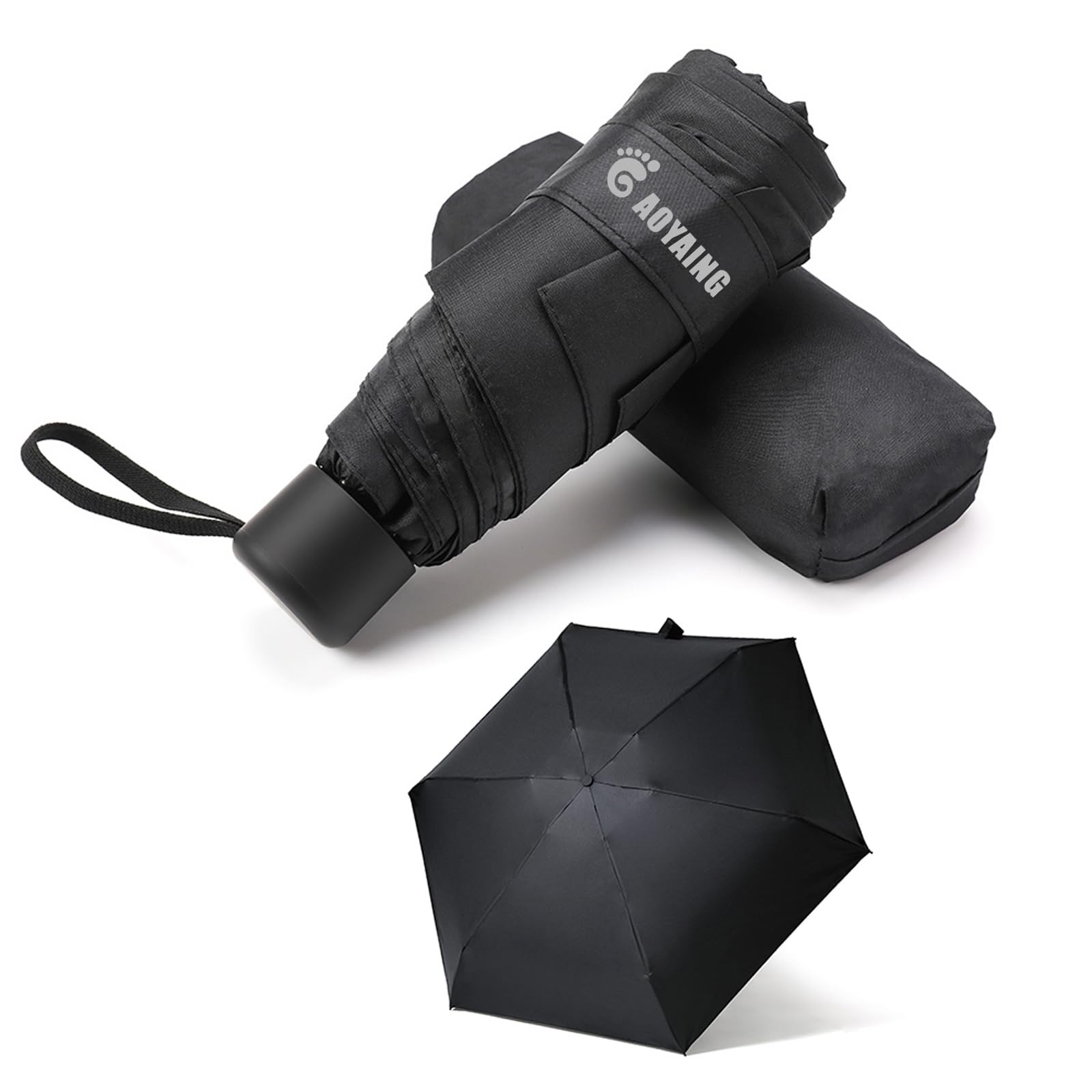 Small Mini Umbrella with Case by GAOYAINIG Light Compact Design Perfect for T...