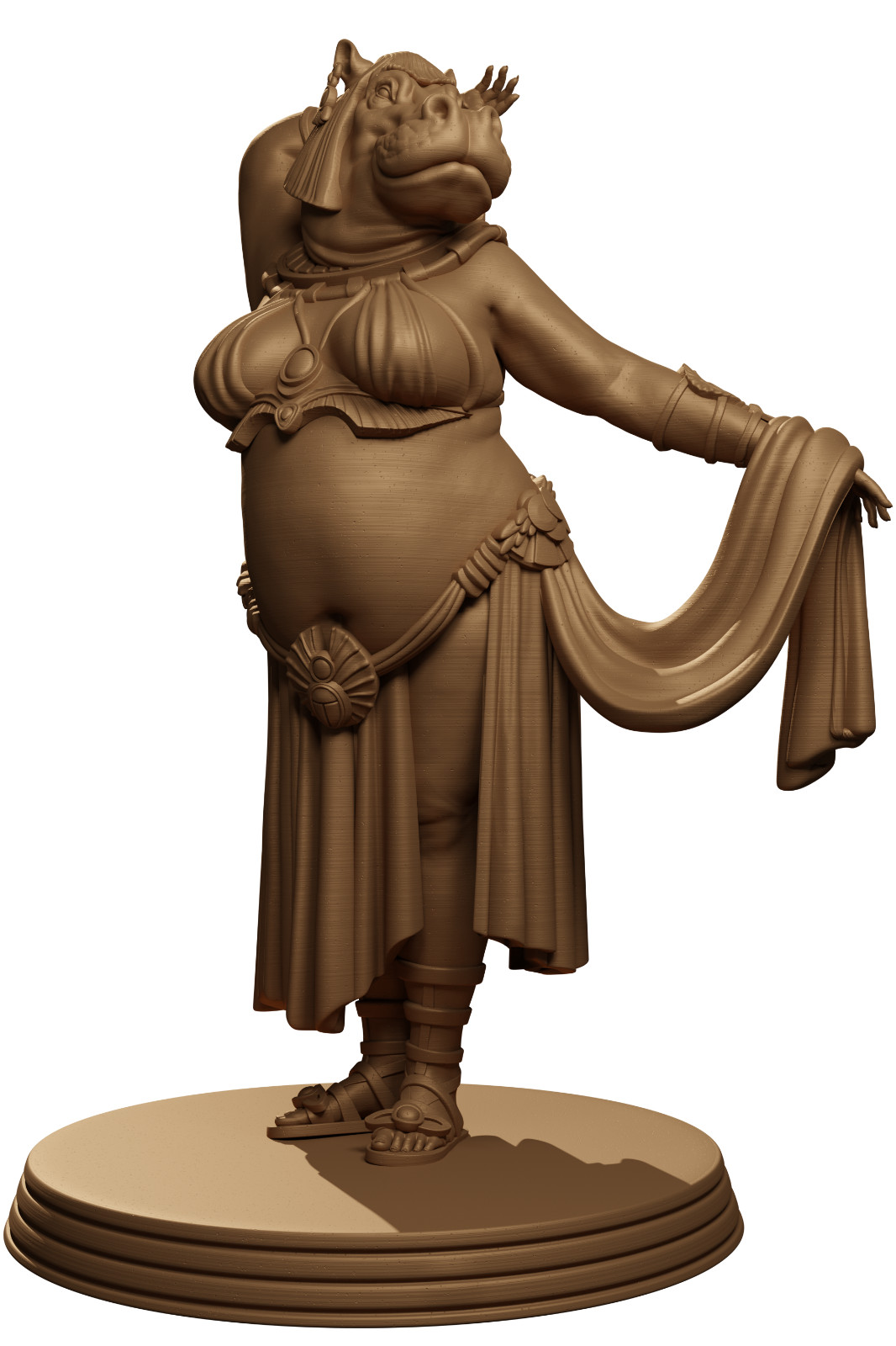 Dungeons & Dragons Playable Character - Female Giff Hippo Race - Dancer