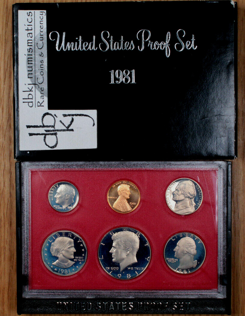 1981 S Proof Set - US Mint - OGP