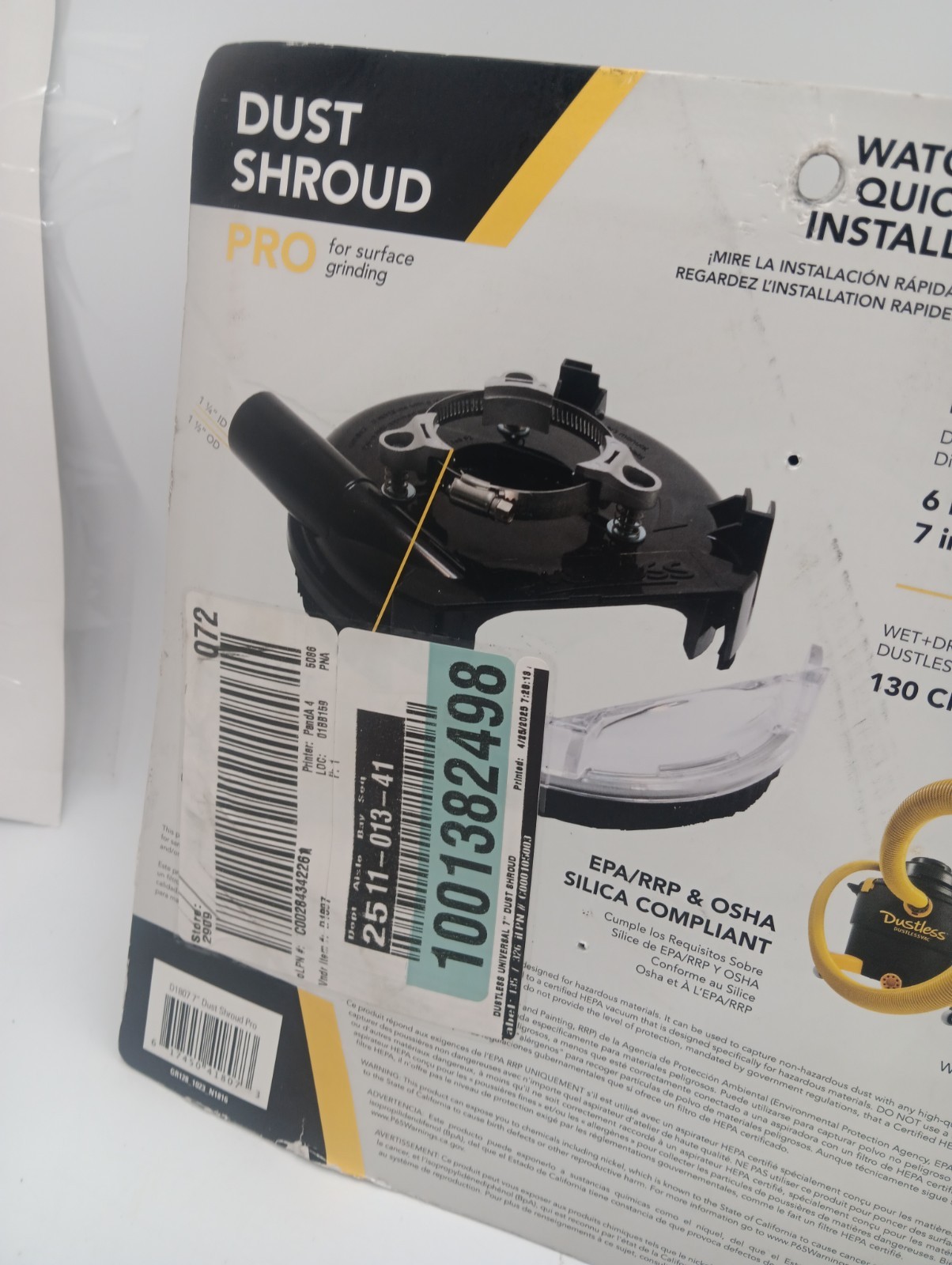Dustless Technologies 7 in. Universal Dust Shroud Pro for Angle Grinders