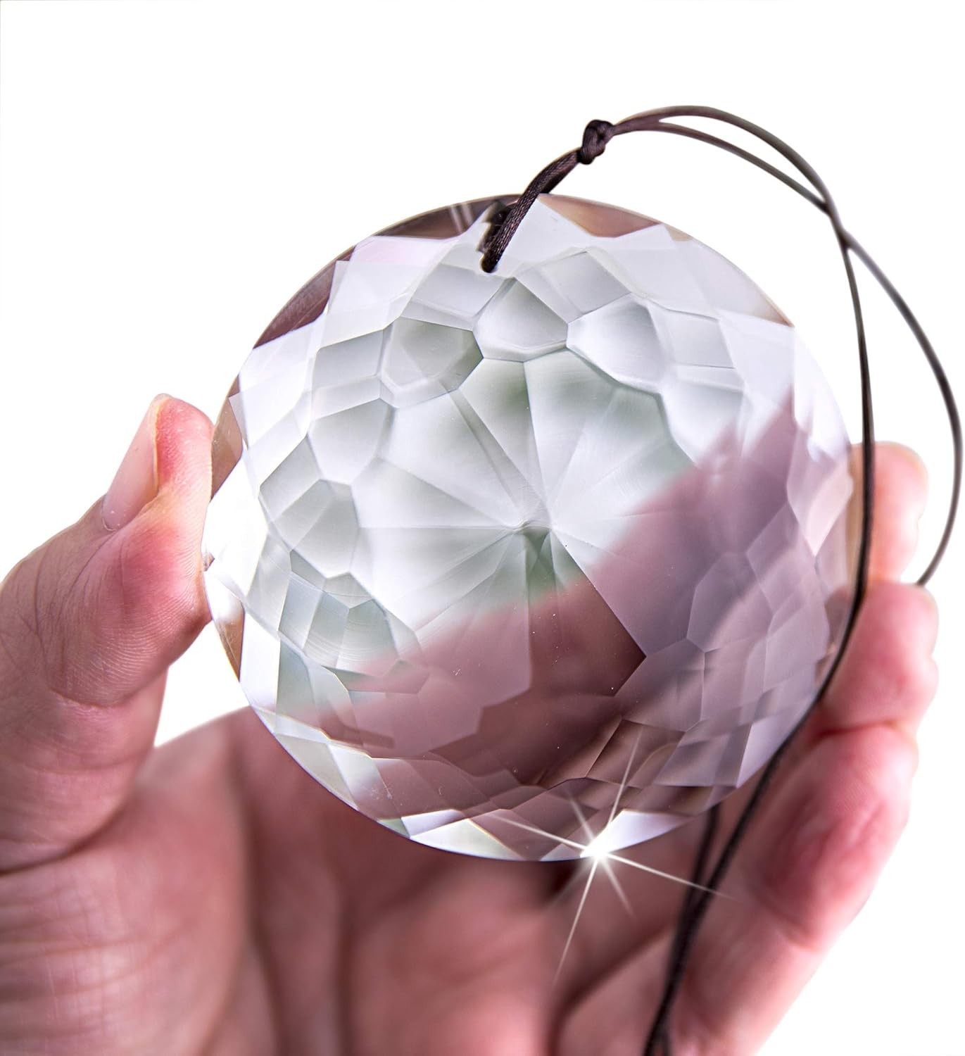 75mm Prism Hanging Crystal Suncatcher Clear Chandelier Crystals Flower of Life