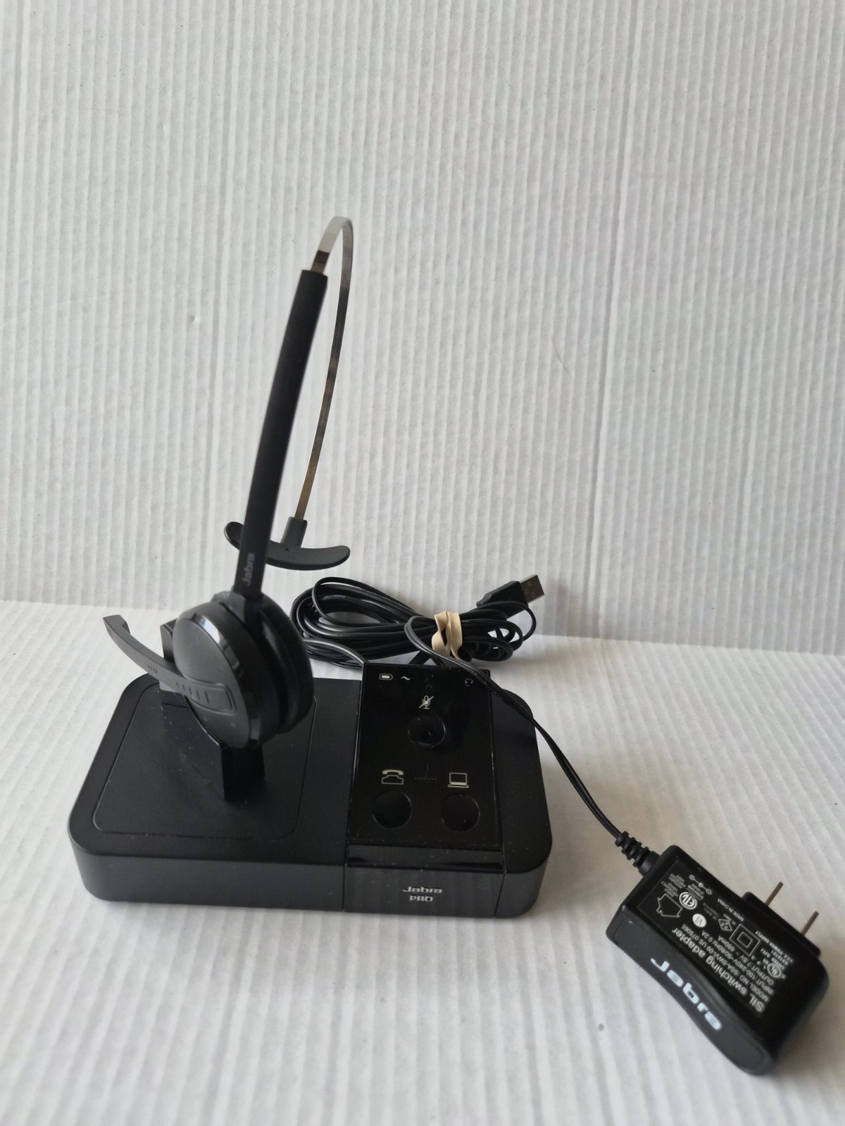 Jabra PRO 9400BS Charging Base with 9400HS Headset w/ Power Cords