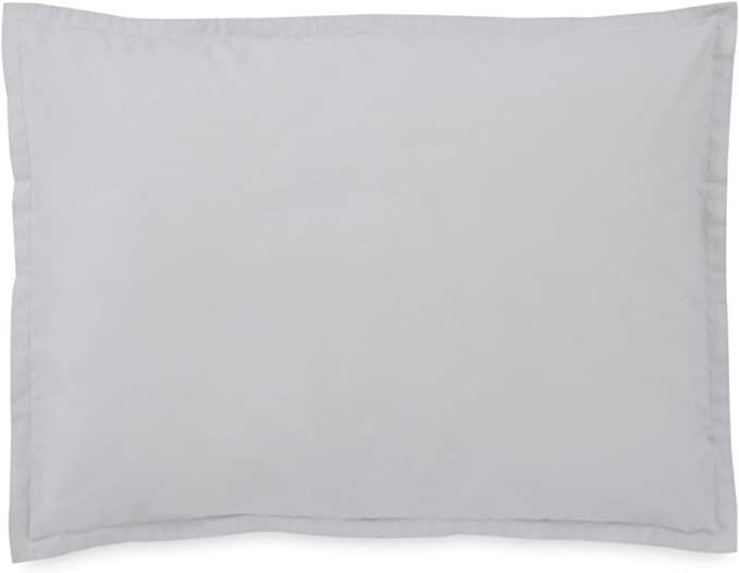 ATELIER MARTEX SATEEN SHAM LUXURIOUSLY DRAPEY WRINKLE RESISTANCE KING GREY