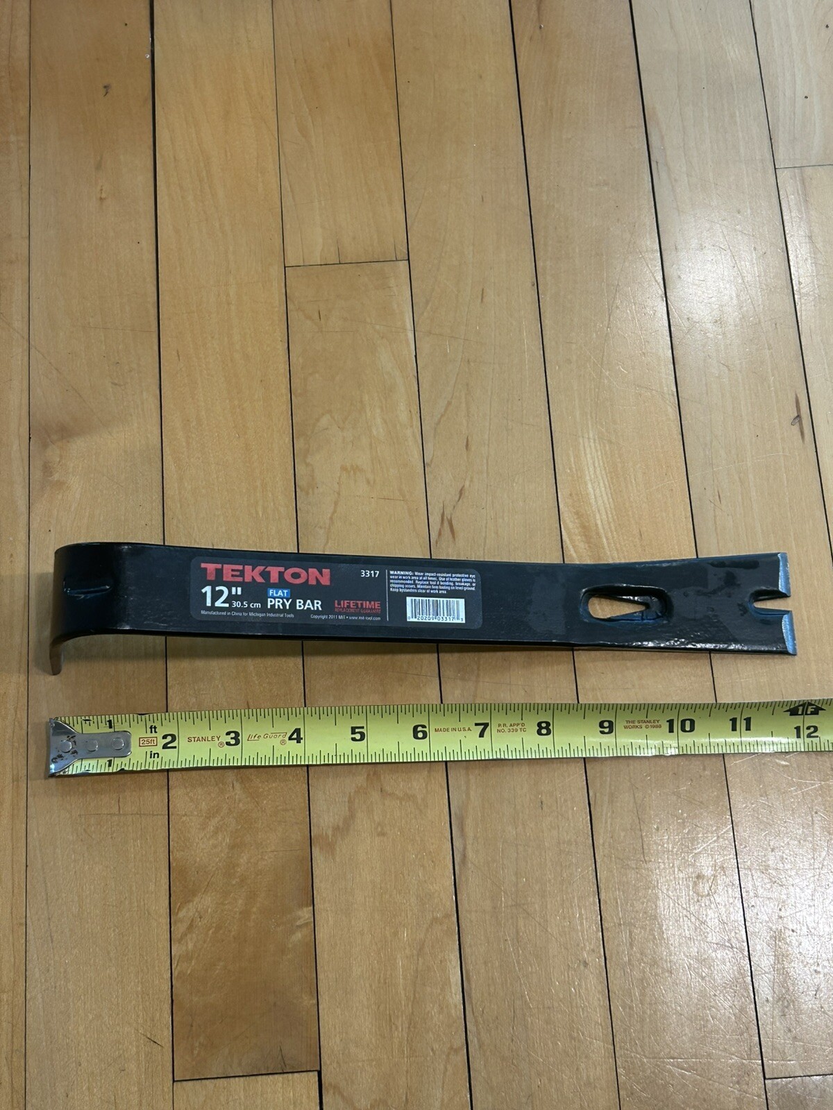 Michigan Industrial Tools Tekton  Flat Pry Bar, Rocker-Head, 12 In - NOS