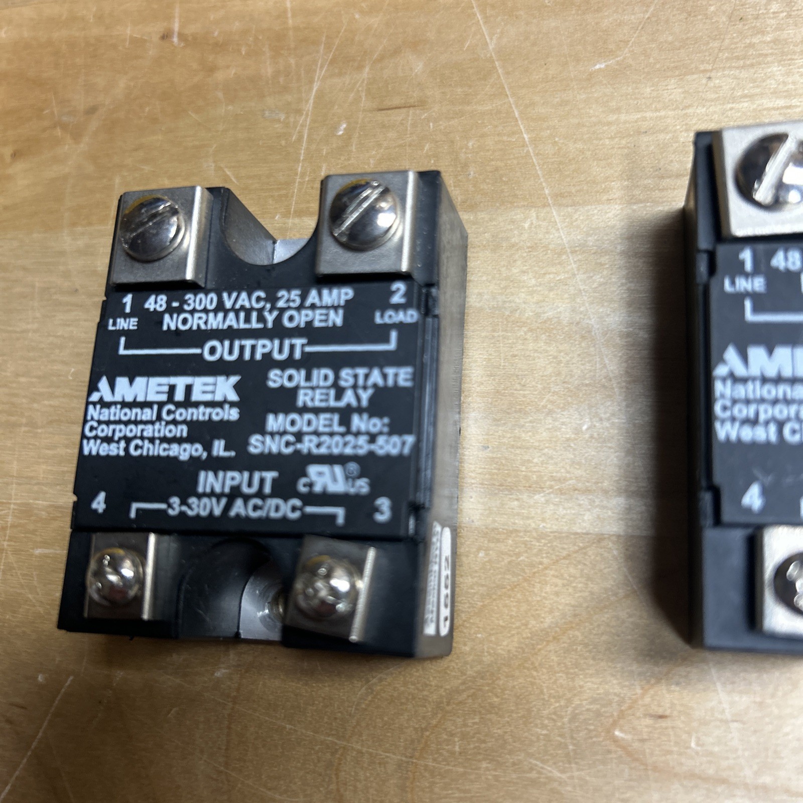 AMETEK SNC-R2025-507 Solid State Relay 3-30V AC/DC Control 300VAC 25A