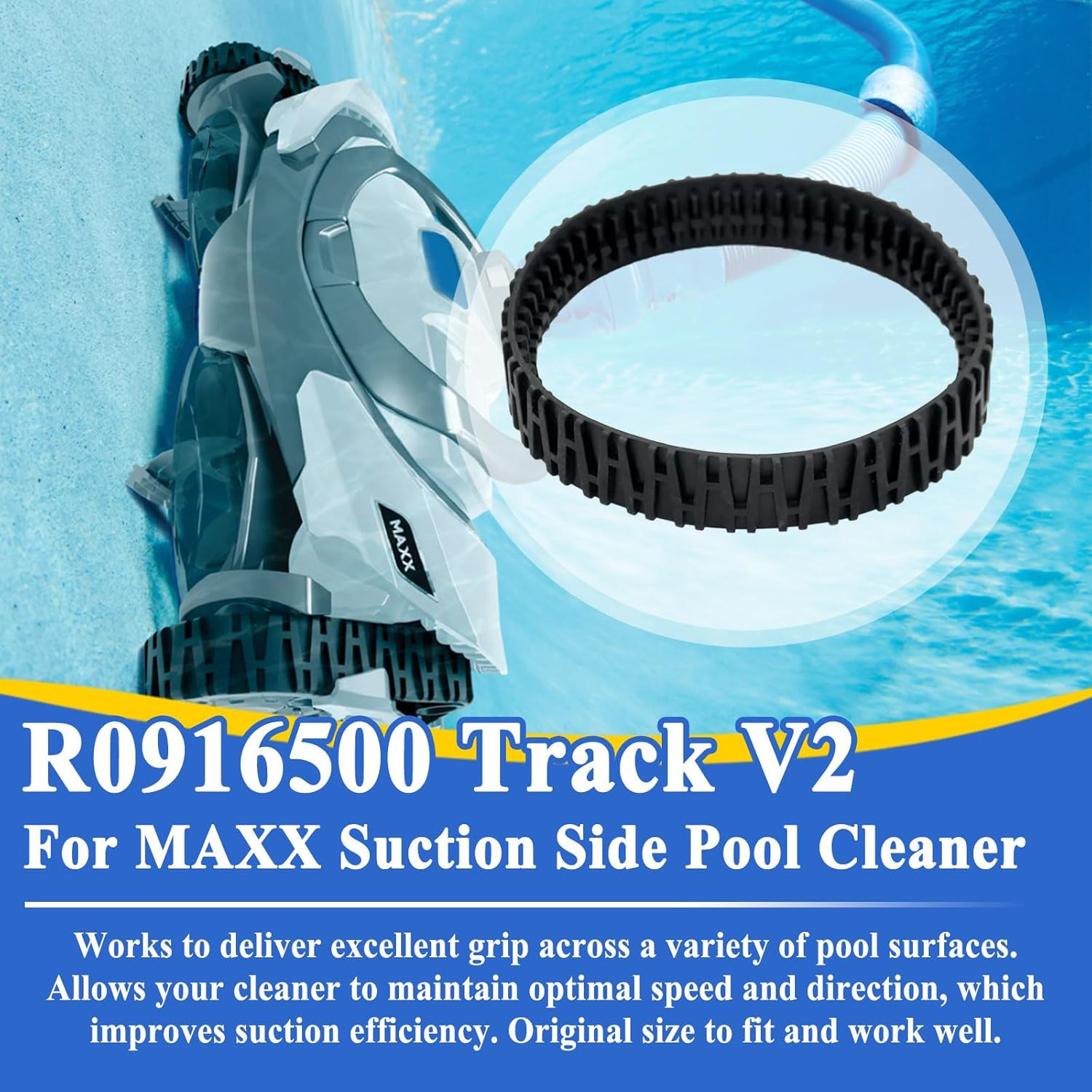 2Pcs Track V2 for MAXX Suction Side Pool Cleaner R0916500