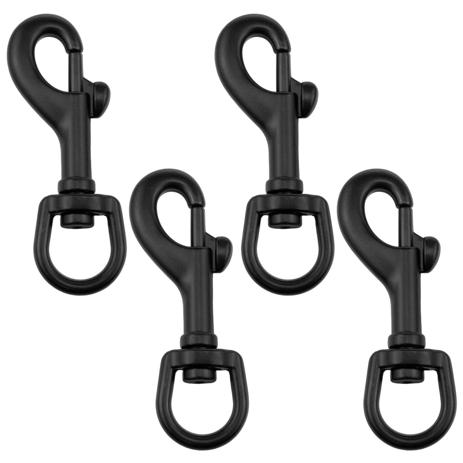 2.5 Inch Flag Clasp Clip Black Heavy Duty Swivel Eye Bolt Snap with Swivel Ey...
