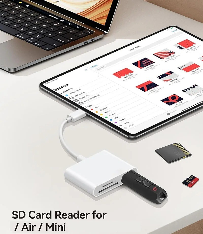 Type C SD TF Card Reader USB C OTG Adapter Memory Card Reader