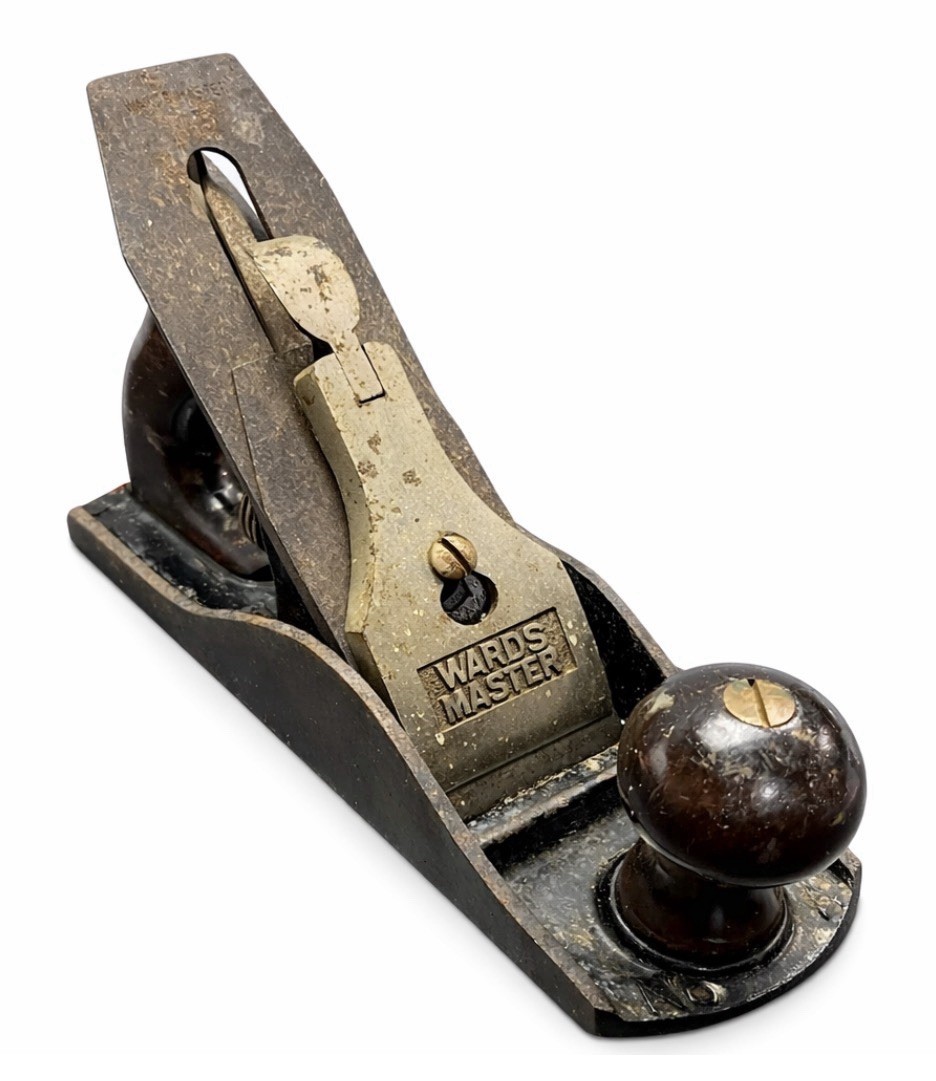 Vintage Montgomery Ward Wards Master No. 4 Bench Plane 9.5” Cast Iron USA