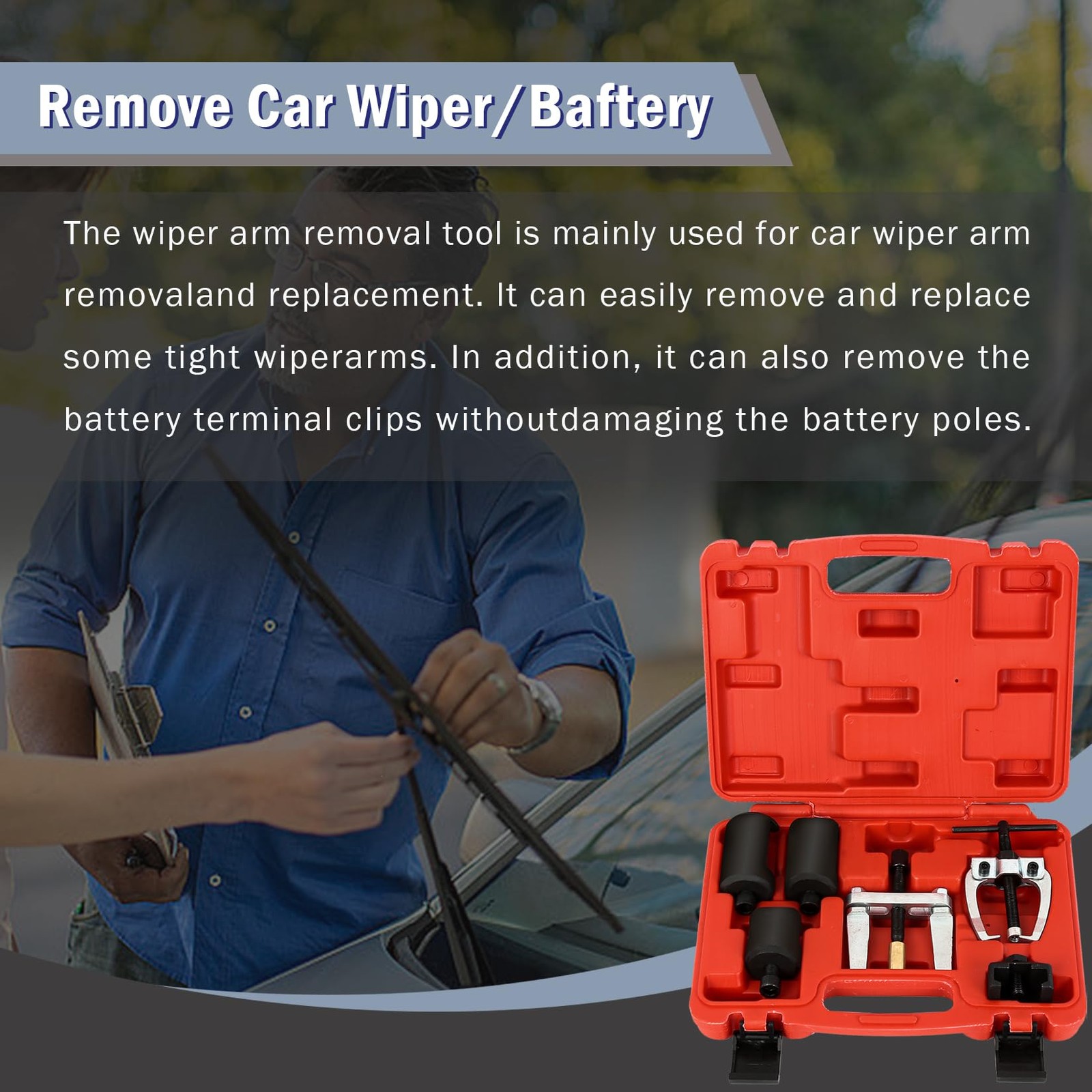 6 PCS Universal Wiper Arm Puller Set