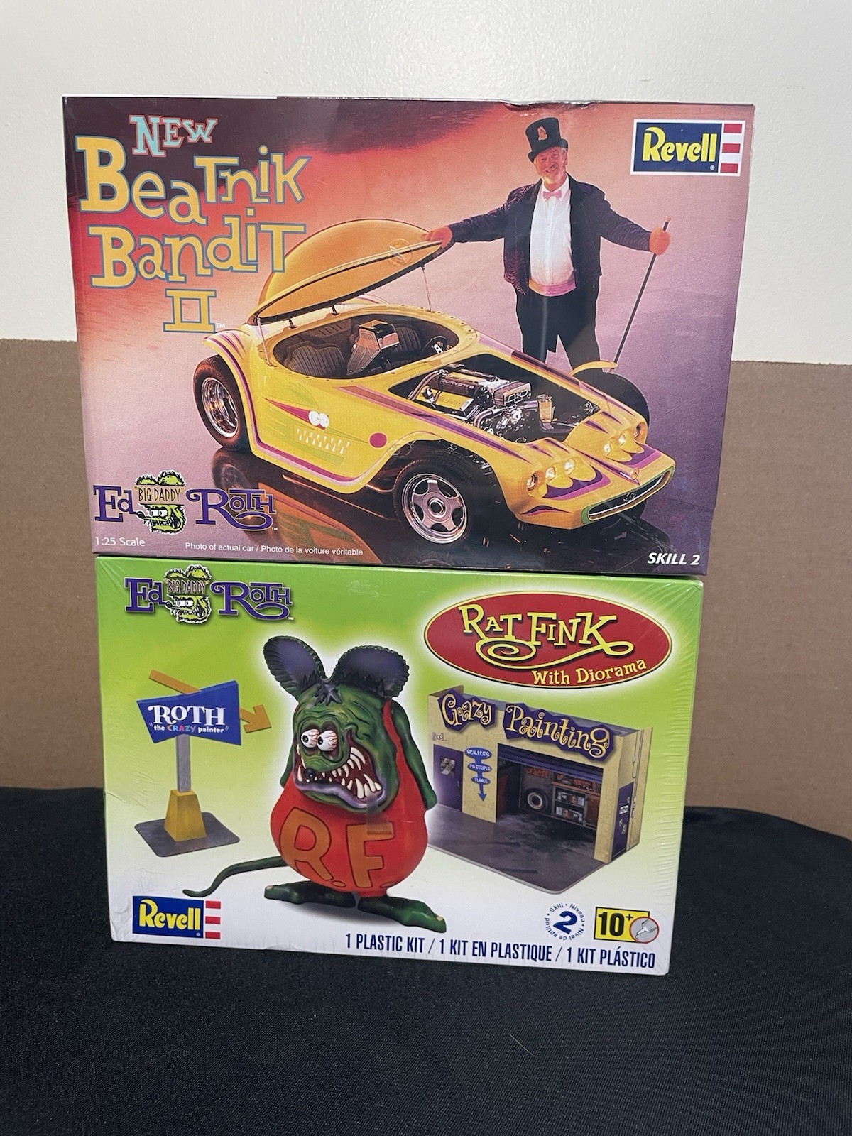 🔥 Lot Of 2 Sealed REVELL Ed “Big Daddy” Roth Models Beatnik Bandit Rat Fink