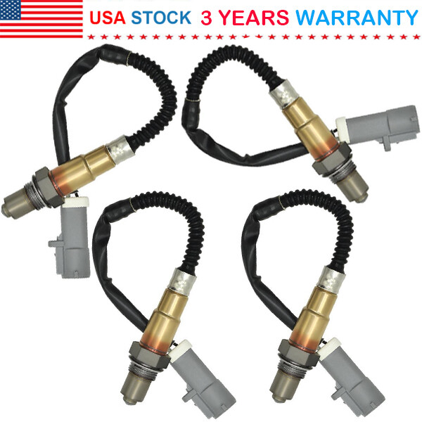 4PCS Upstream+Downstrem Oxygen O2 Sensor For 2004-2008 Ford F-150 4.2L 4.6L 5.4L