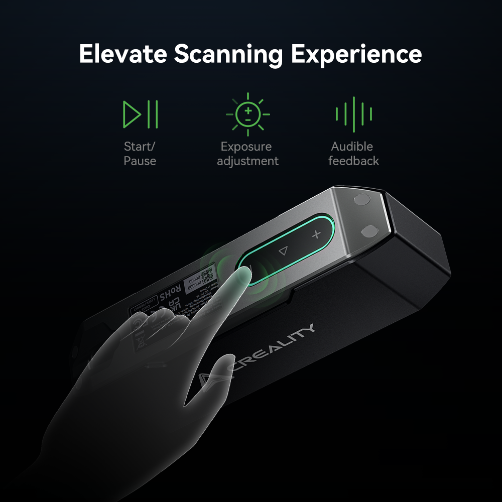 Creality 3D Scanner CR-Scan Otter 0.02mm Accuracy Scan for Black/Metal Objects