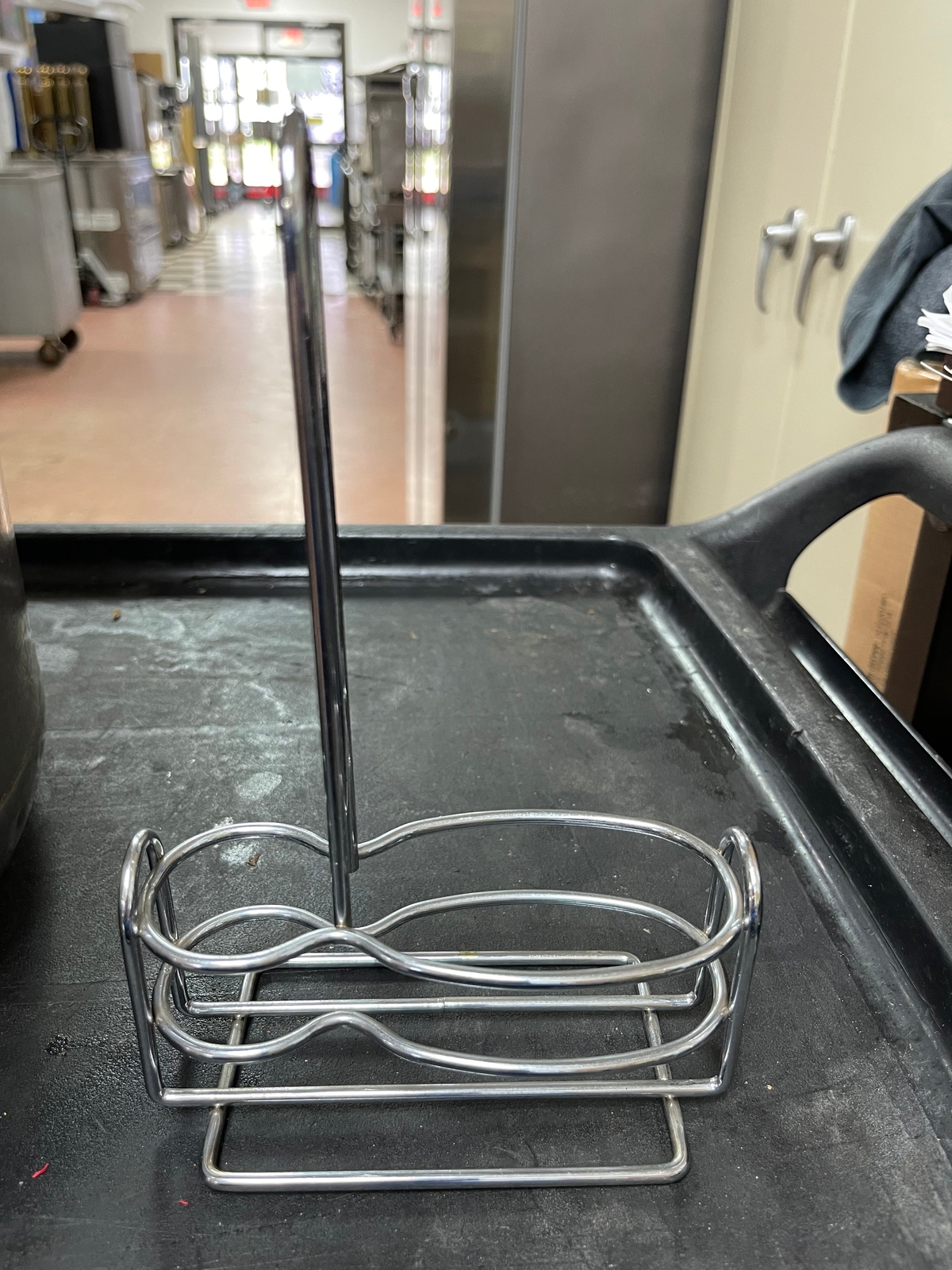 Used Restaurant Home Table Condiment Caddy Bottle Holder Chrome