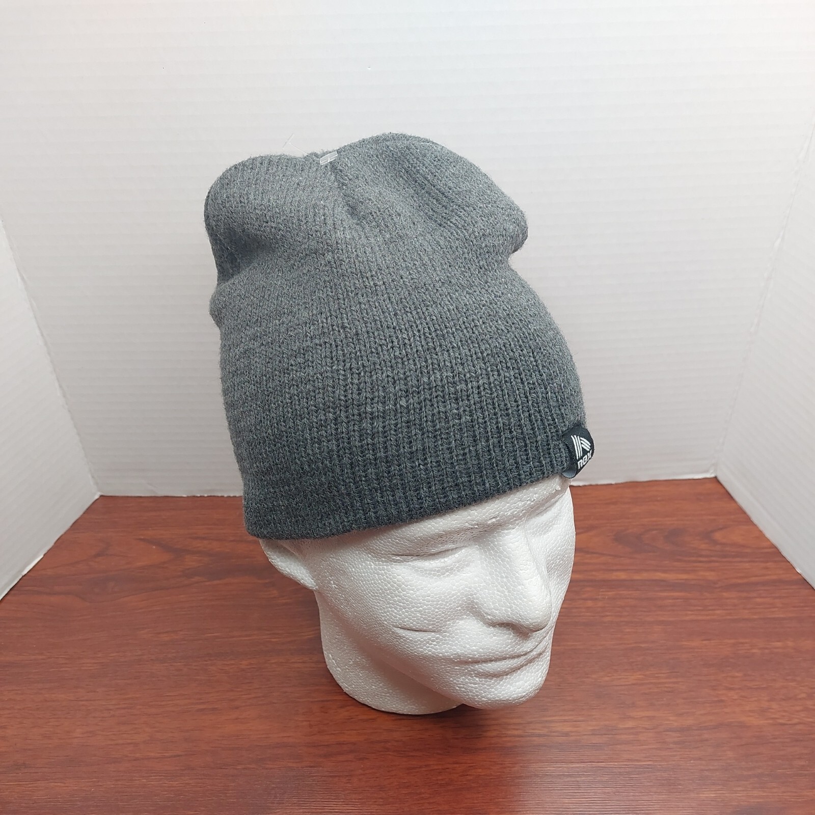 RBX Knit Beanie Hat Gray Cap