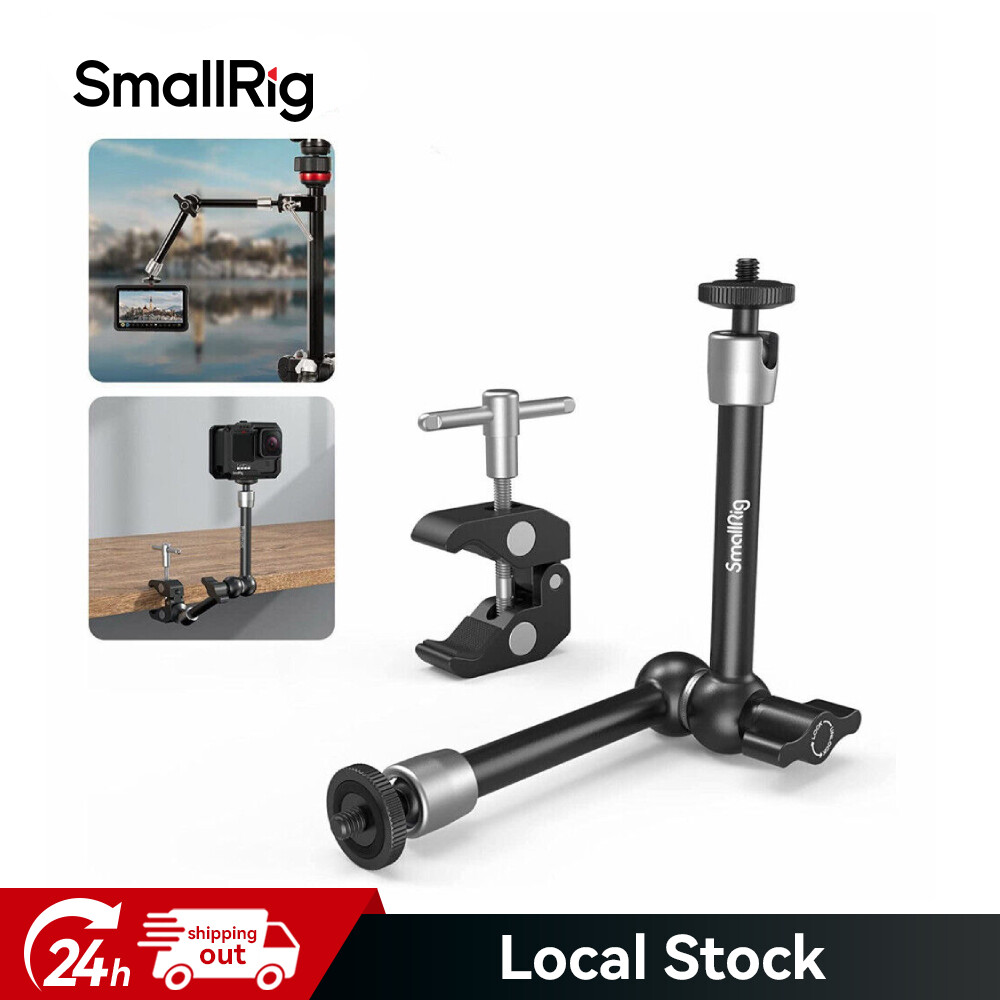SmallRig Clamp w/ 1/4" and 3/8" Thread and 9.8 Inches Adjustable Magic Arm 2732