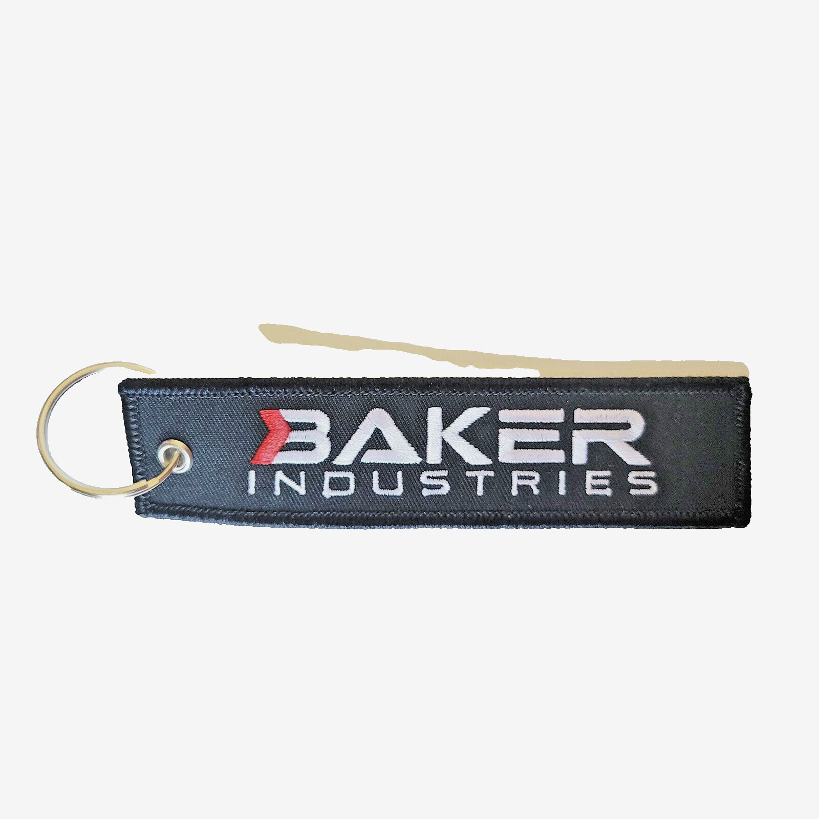 Baker Industries Aim Higher Black Flight Tag Keychain Military