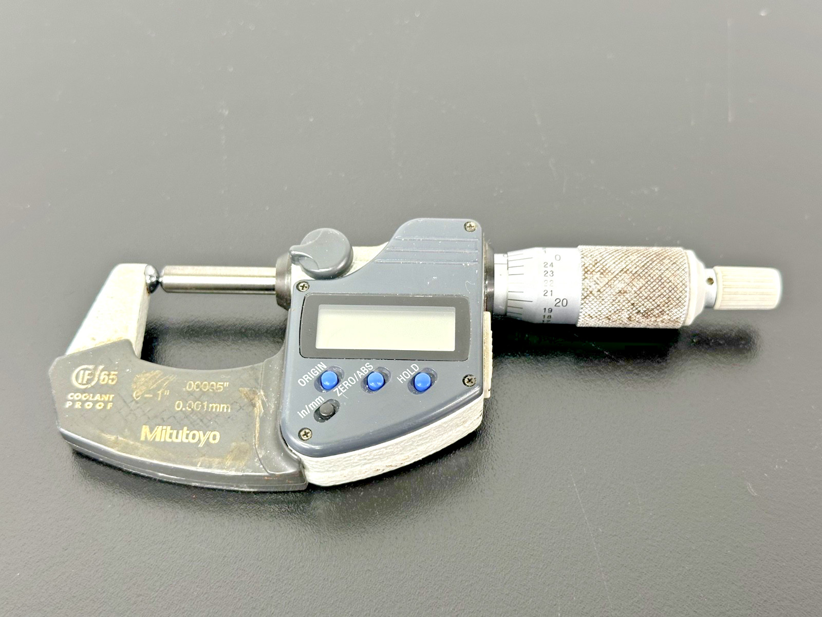 Mitutoyo 395-371 Digital Micrometer 0-1" IP65 Used Untested